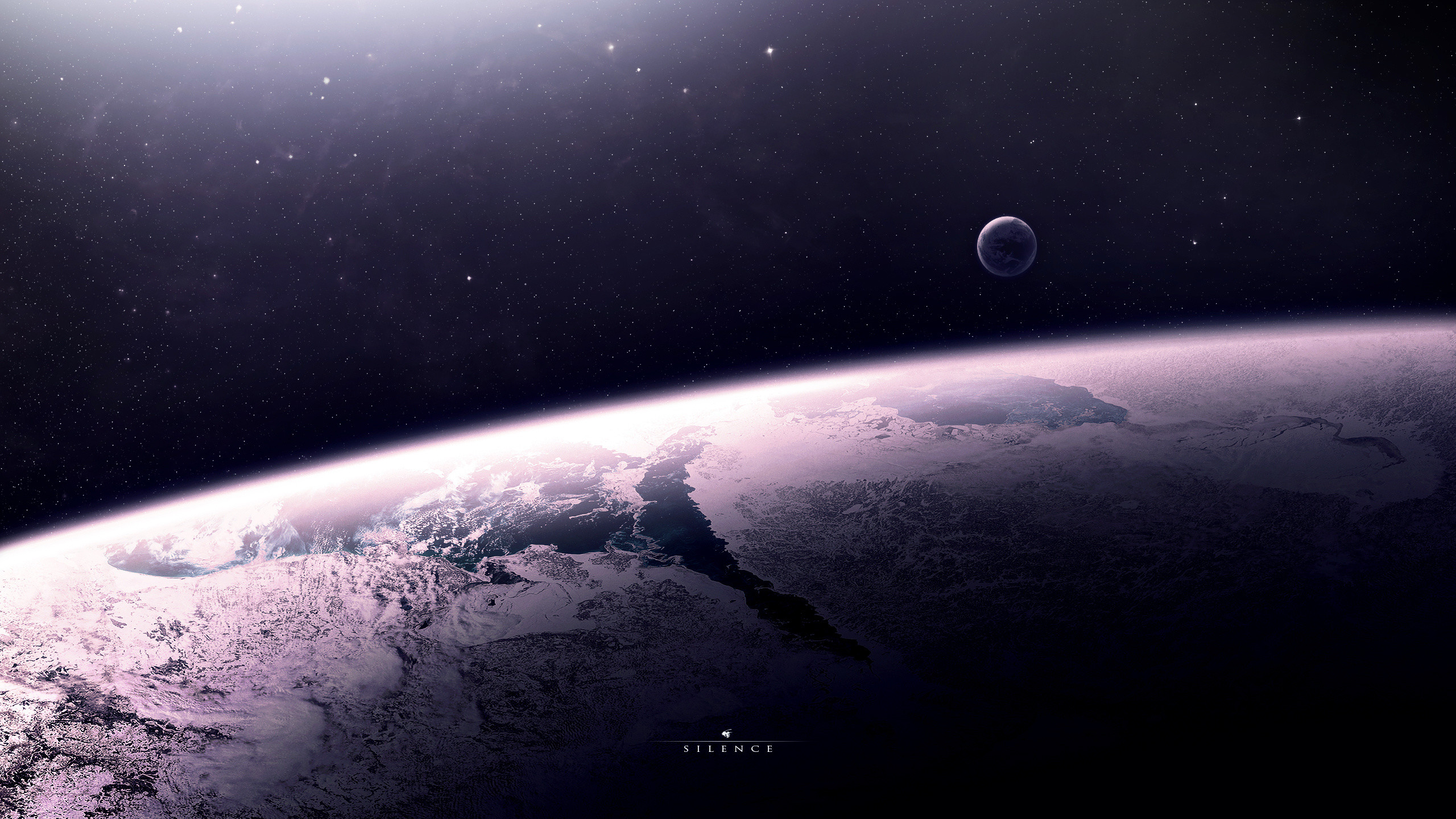 Preview wallpaper star, relief, planet, space 2560×1440