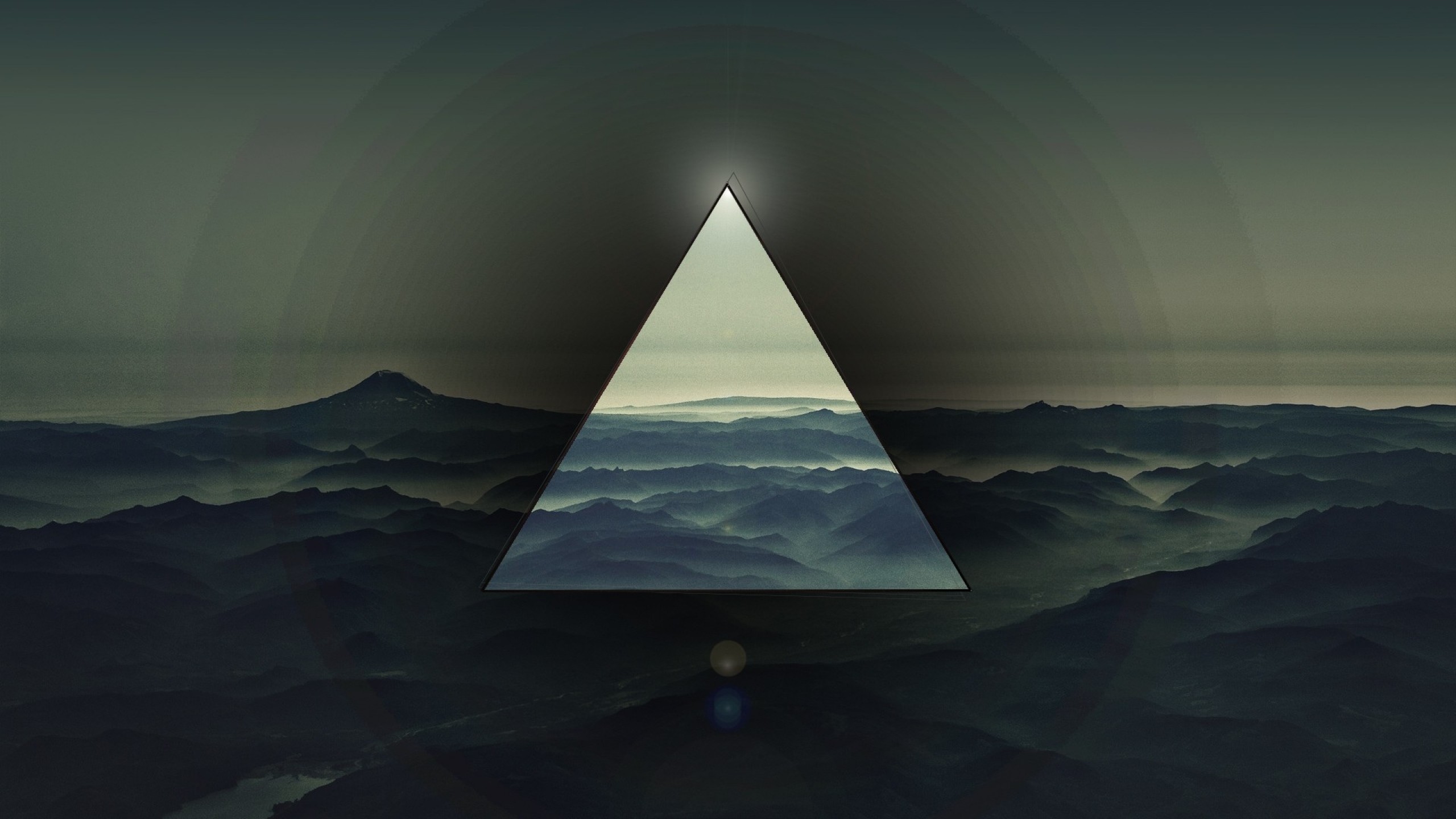 Wallpaper triangle, light, dark