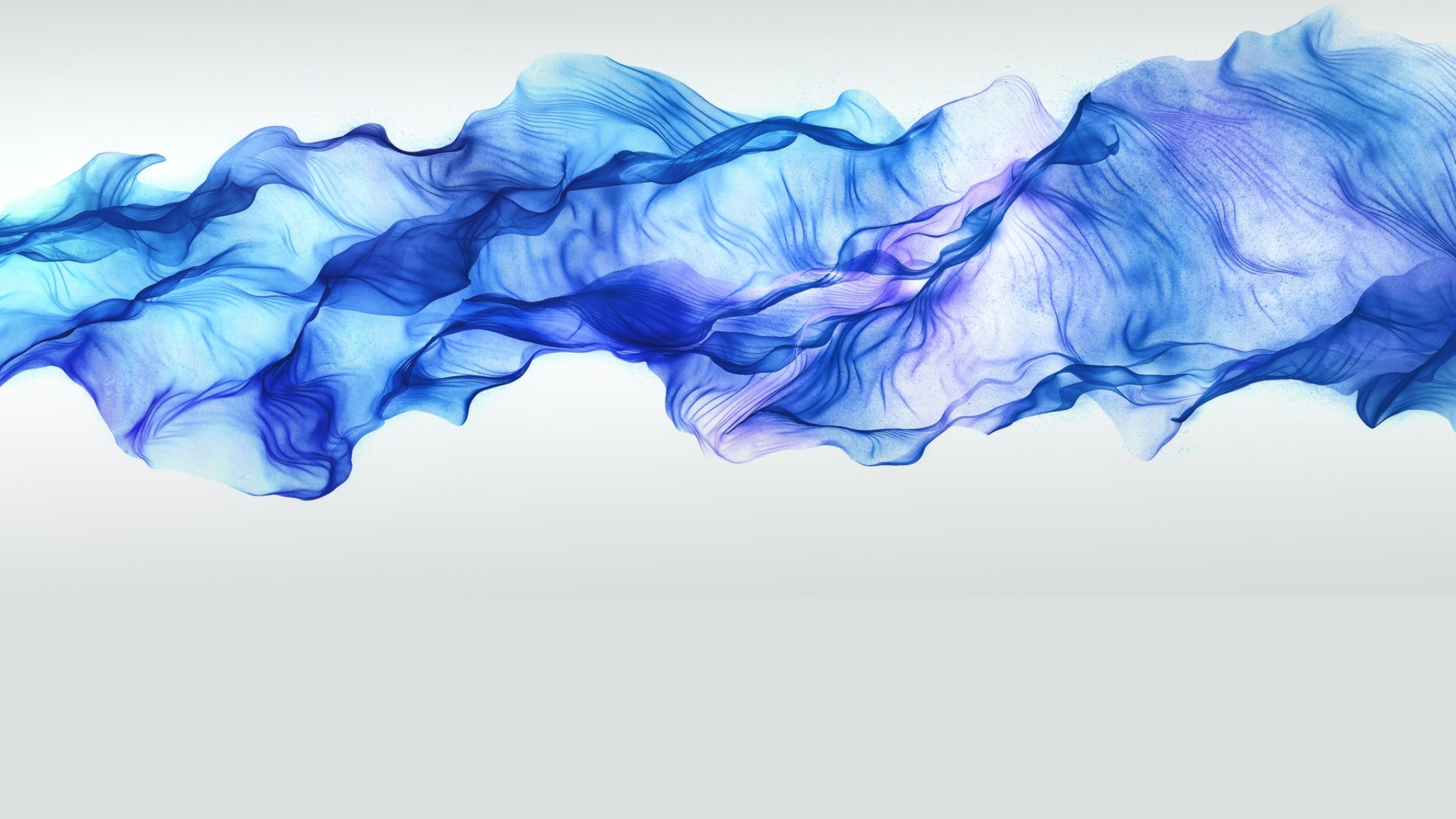 Wallpaper abstract, black, blue, smoke