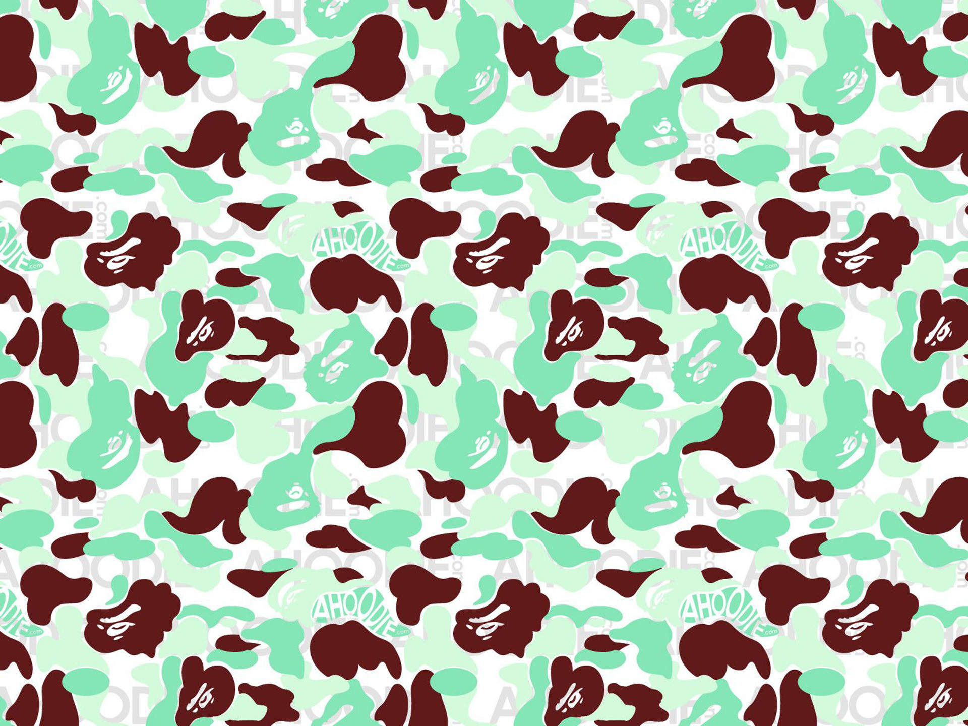 Download Bathing Ape Camouflage Pattern Supreme iPhone Wallpaper