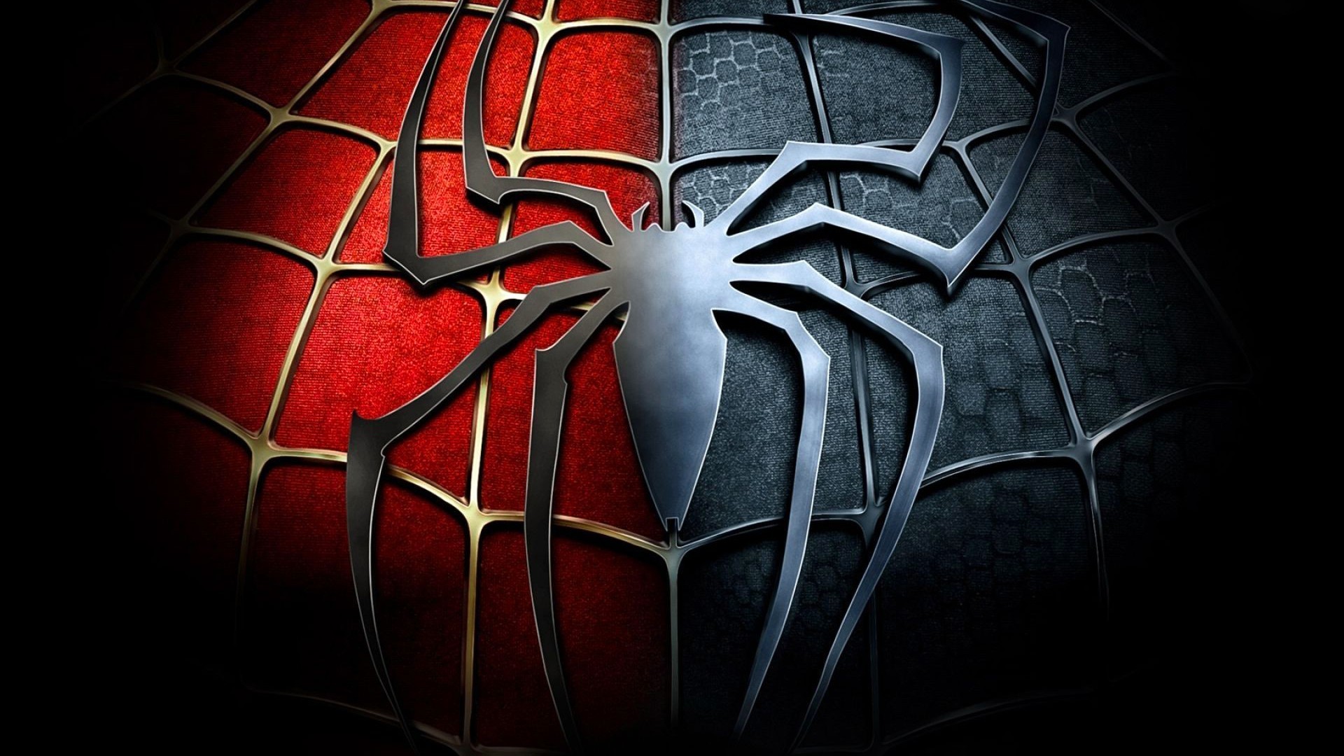 Animated Spider Man Showen Over Black Background 2K wallpaper download
