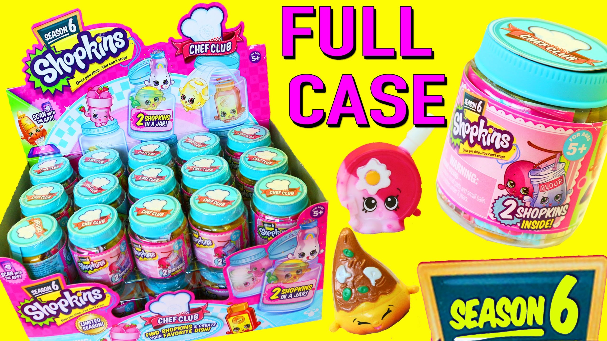 Shopkins SEASON 6 ENTIRE CASE of NEW Chef Club COLOR CHANGE Toys & Changing  Recipes DisneyCarToys – YouTube