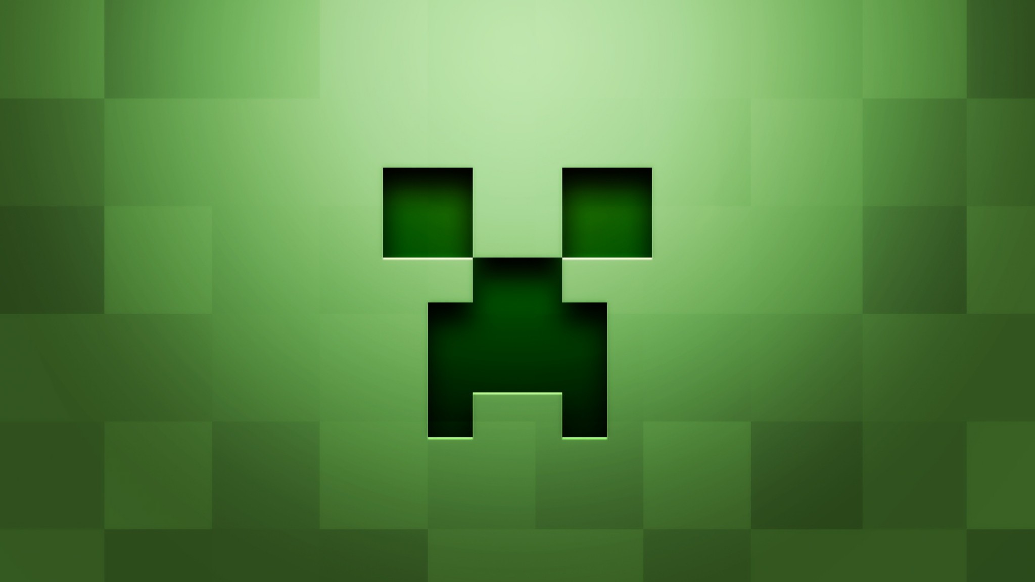 Preview wallpaper minecraft, background, graphics, green 2048×1152