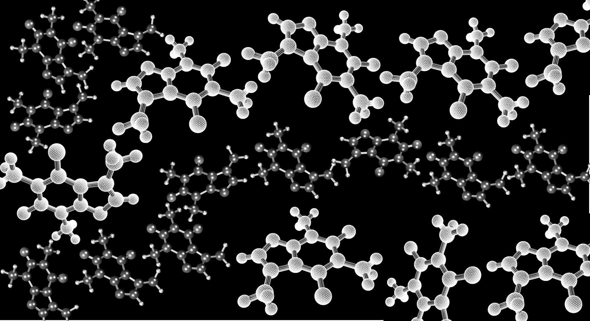 Technology – Physics And Chemistry Molecule Wallpaper