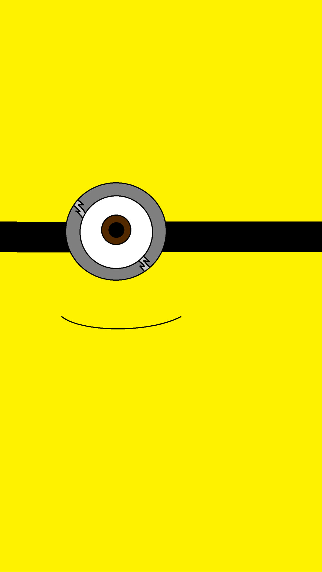 2014 Halloween all yellow one big eye minion iphone 6 plus wallpaper – Despicable Me iphone