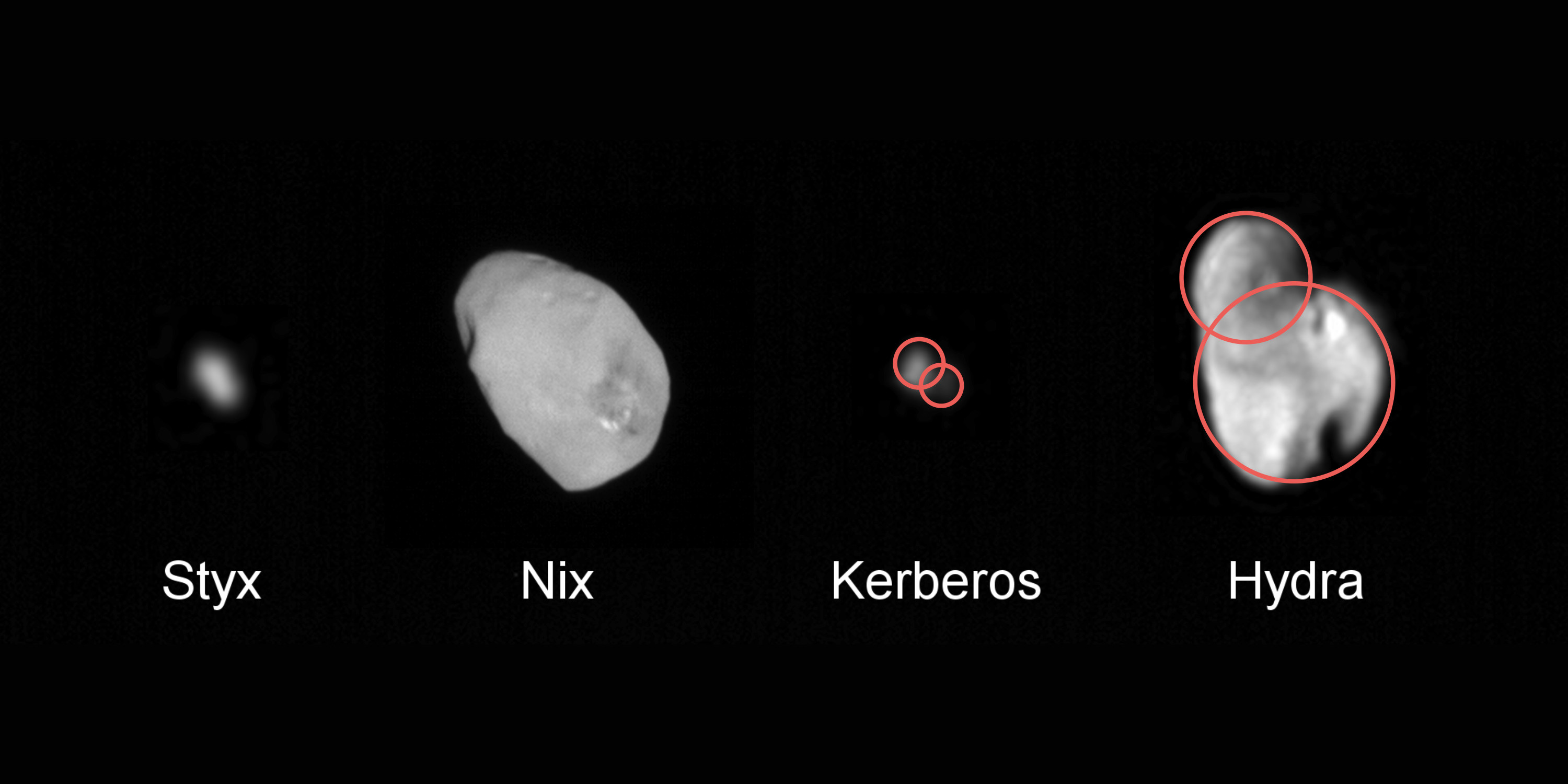 New Horizons data indicates that at least two and possibly all four of Plutos