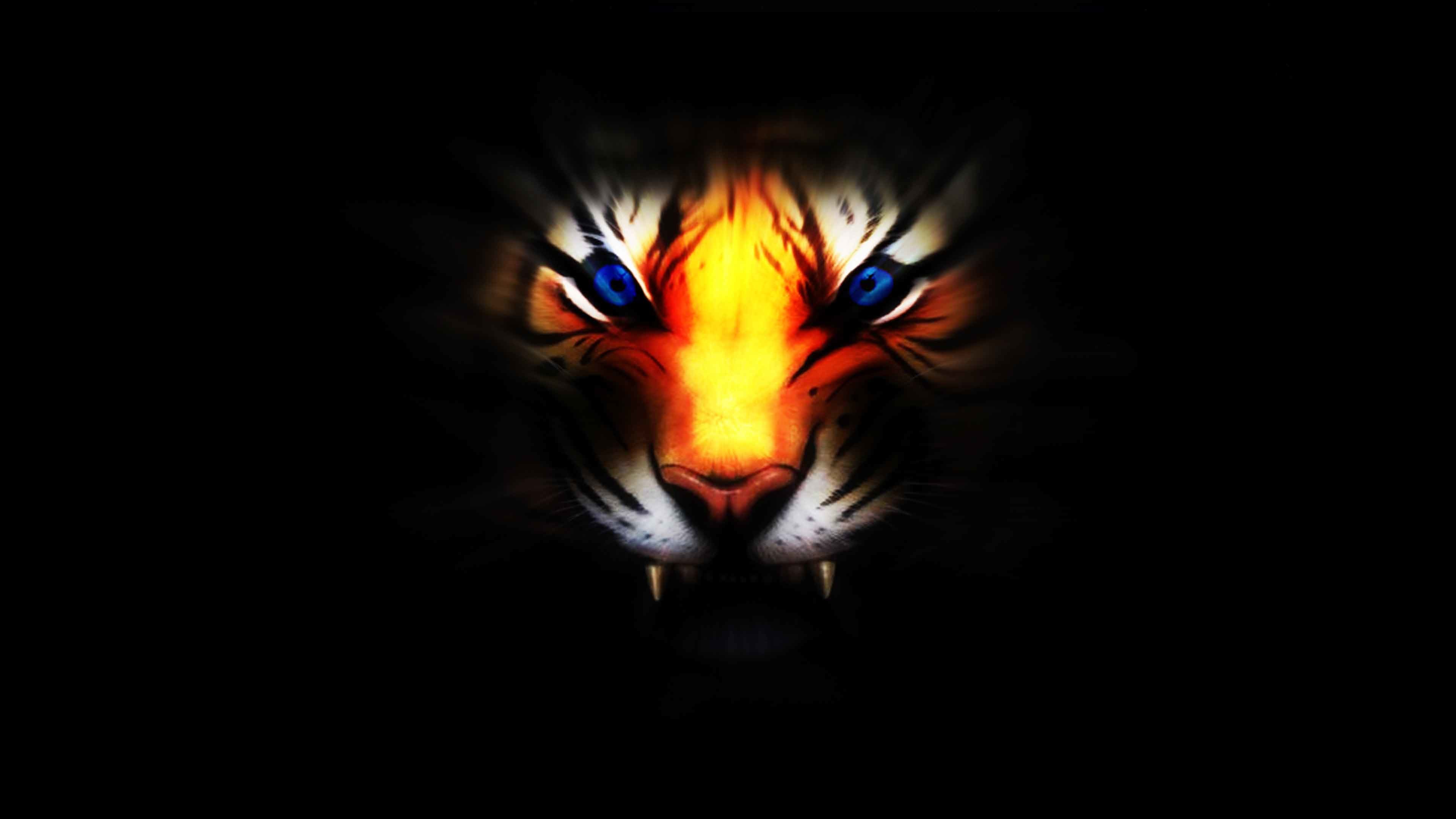 HD wallpaper: Tiger 3d Computer Digital Hd Wallpaper 2560×1440