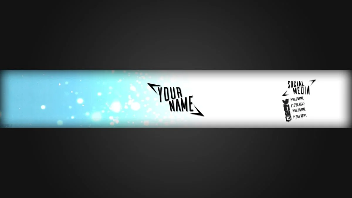Youtube Banner Template 2560x1440 Psd