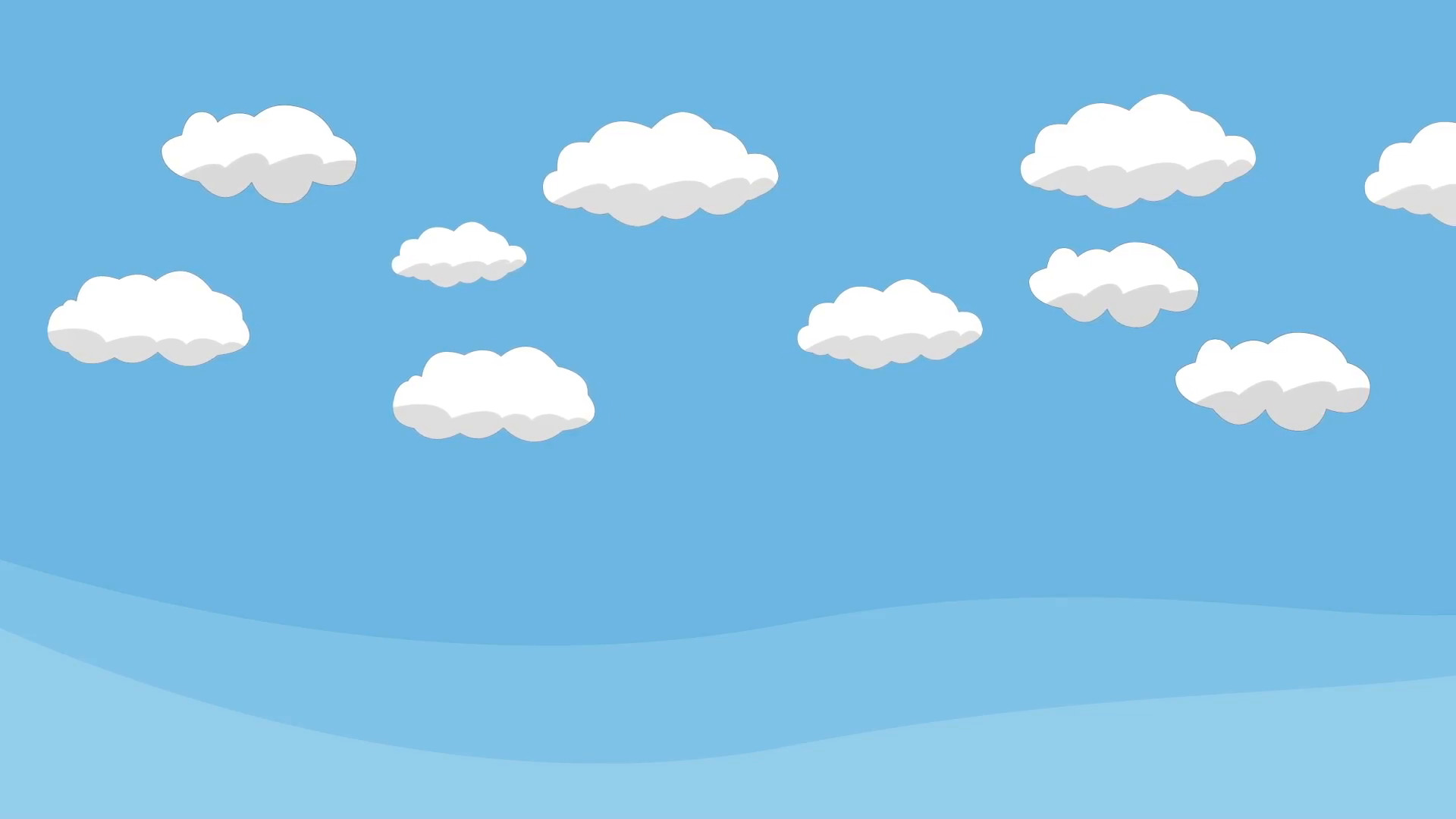 Cloud Pattern Blue Wallpaper Design. Seamless Cloud Pattern