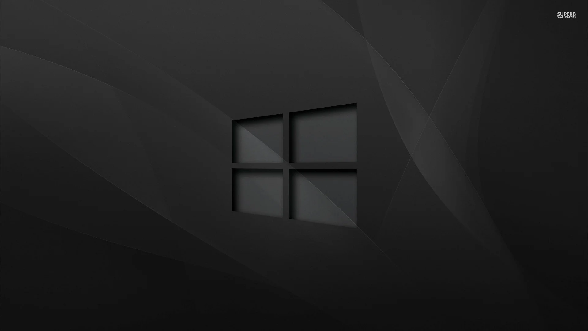 Windows 10 black full hd wallpaper