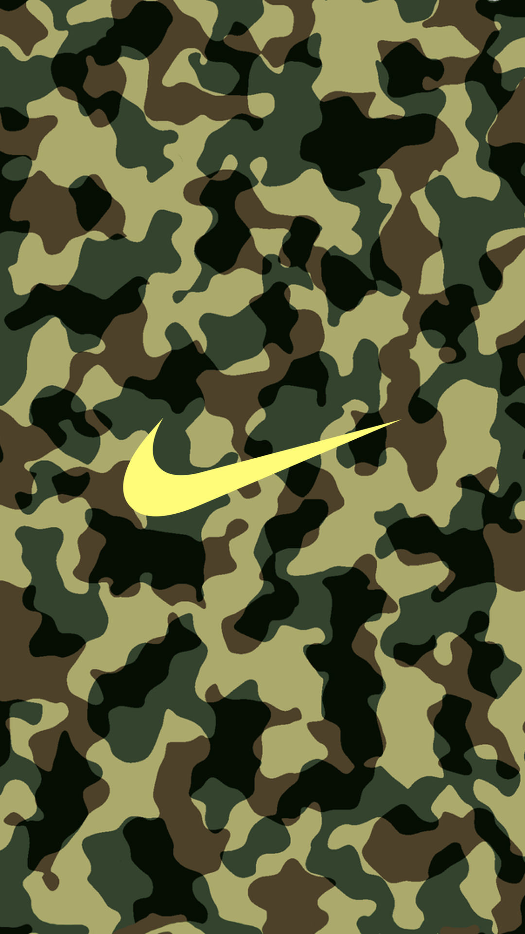 NIKE Logo Camouflage iPhone Wallpaper