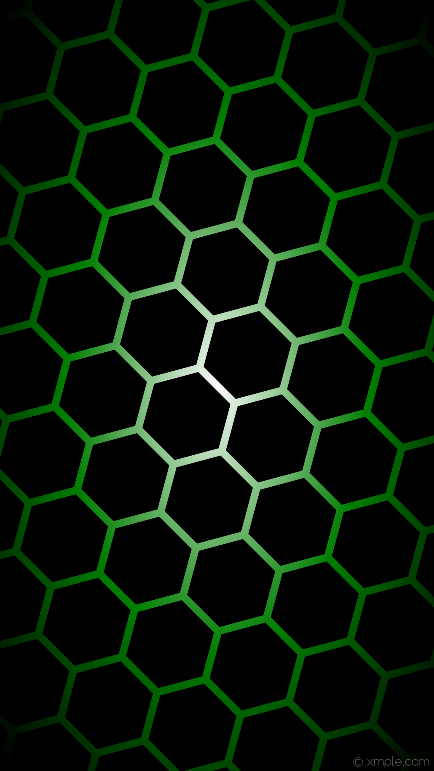 Wallpaper glow hexagon green gradient white black #ffffff diagonal 45