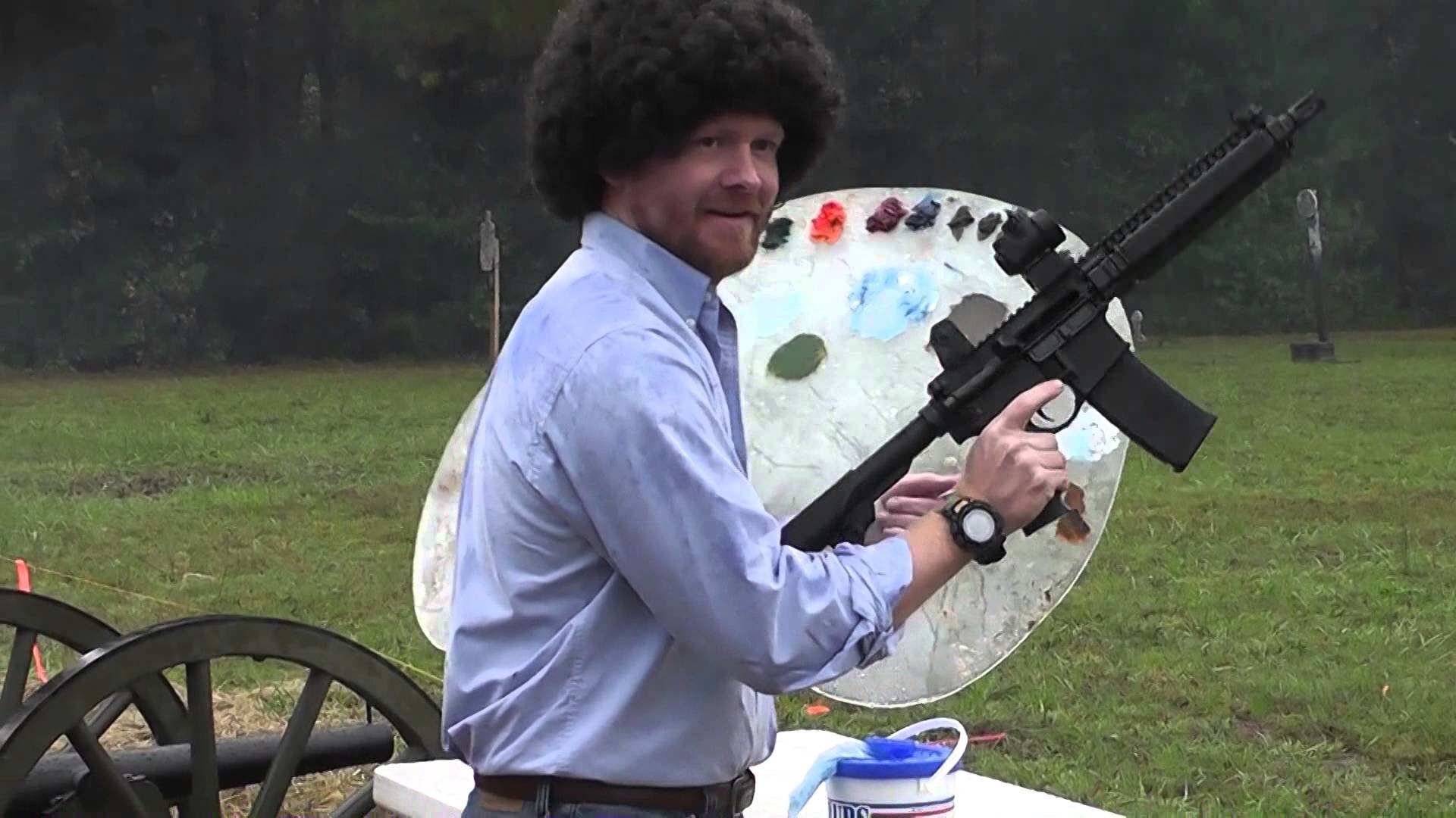 Bob Ross (Rob Boss) Shoots Machine Gun – IV8888 Range Day 2015 – YouTube