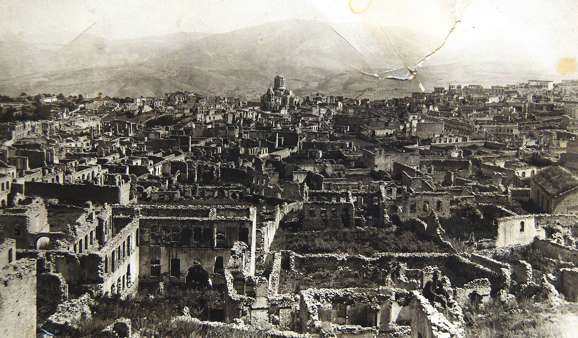 FileArmenian boroughs of city of Shusha destroyed by Azerbaijani armed forces in 1920 with