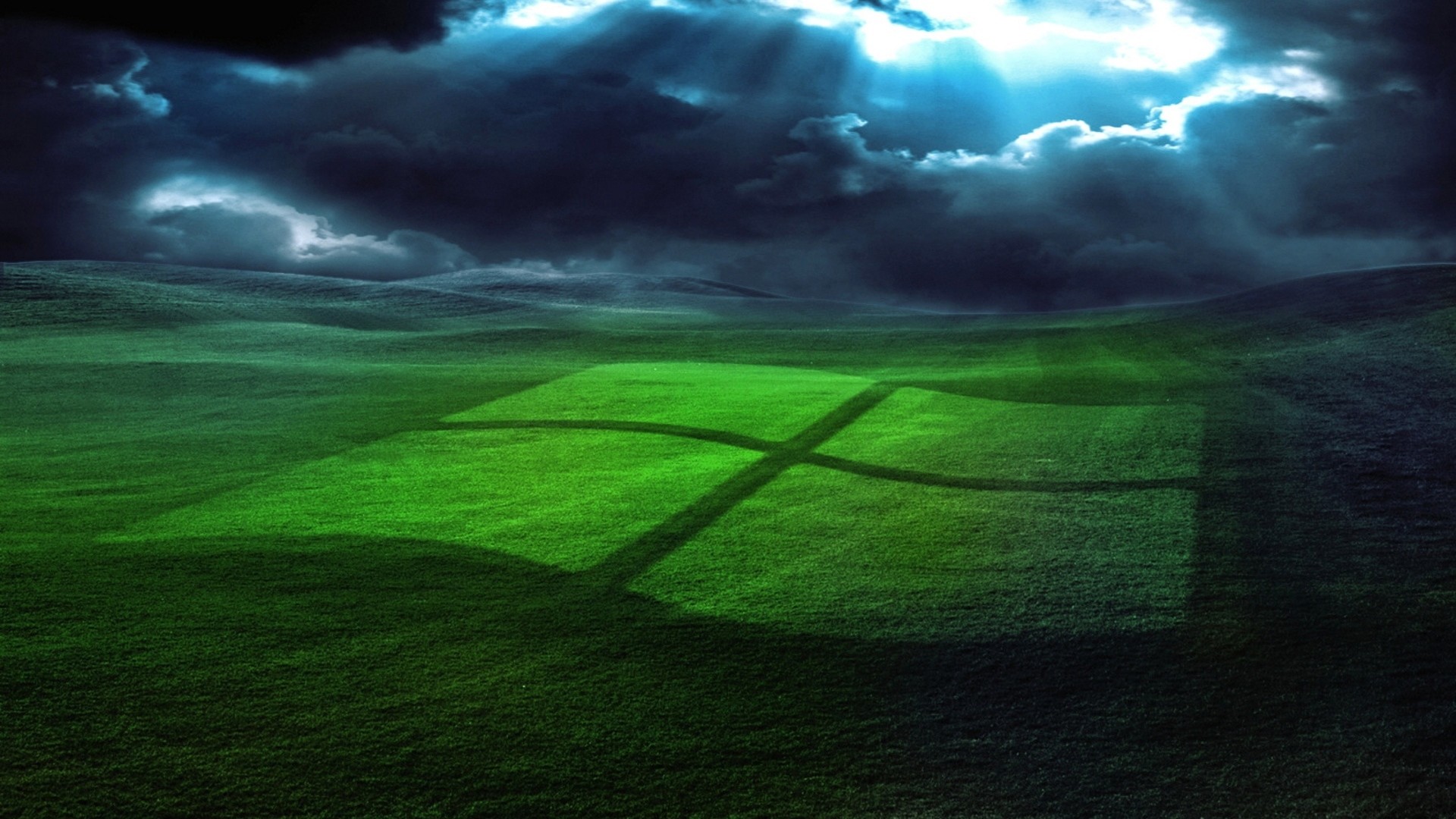 Preview wallpaper windows, field, grass, operating system 1920×1080