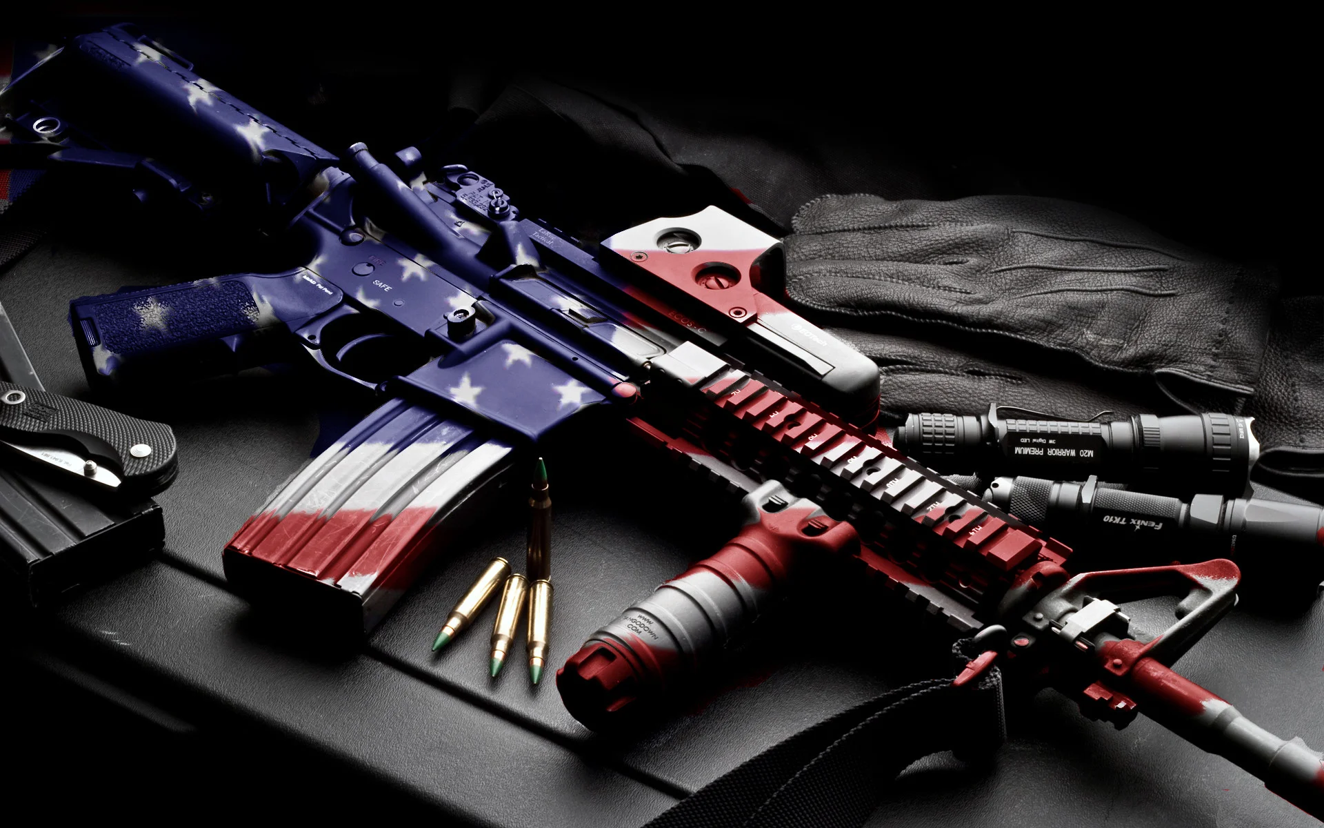 usa america guns mech machine bullet ammo ammuntion flag wallpaper .