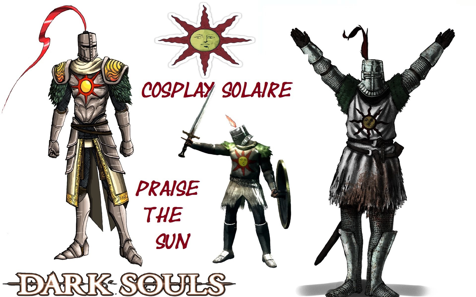 Dark Souls II Cosplay Solaire | Praise the sun O/ Montaje con binoculares  – YouTube