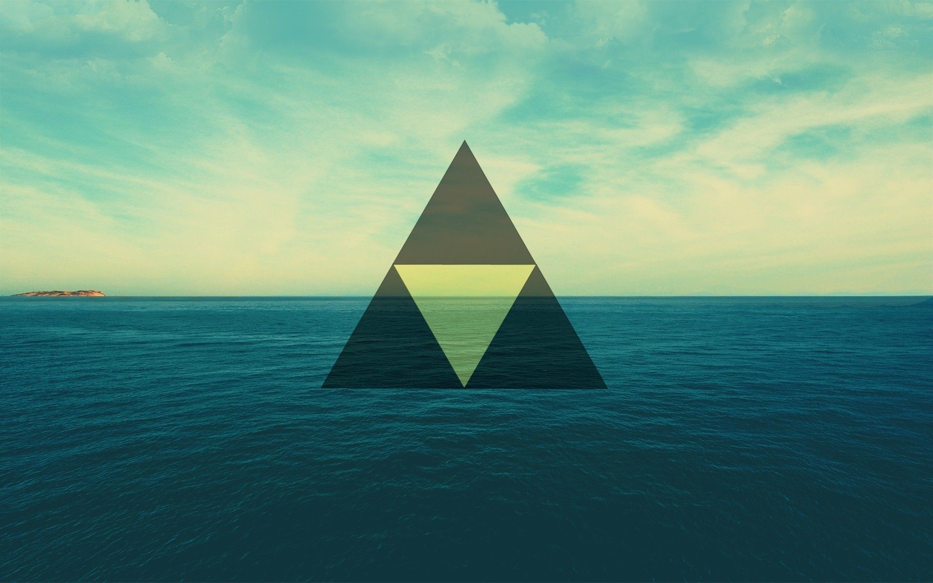 Hipster Triangle wallpaper wide