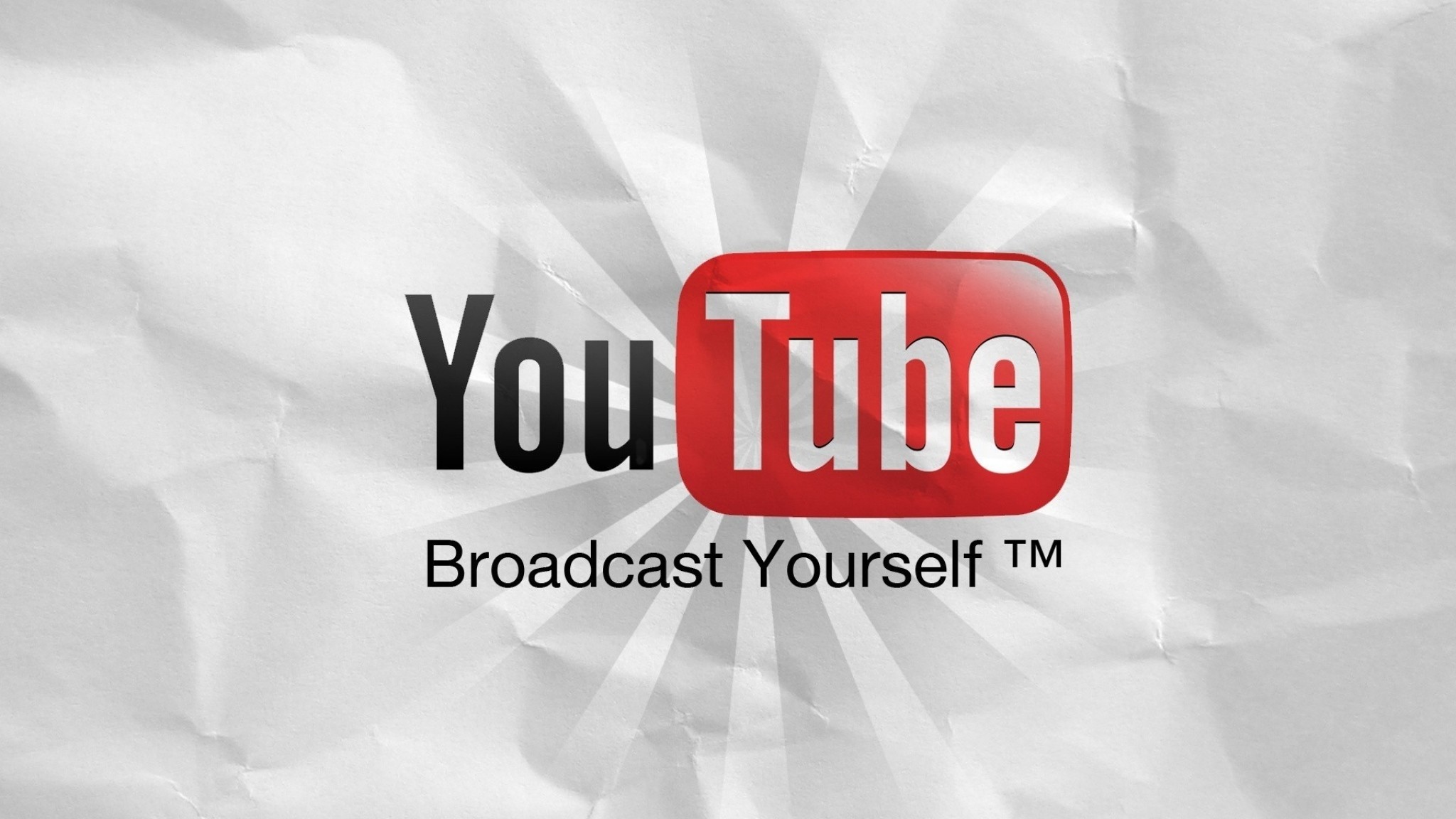 Preview wallpaper youtube, website, video, paper, sheet, white 2048×1152