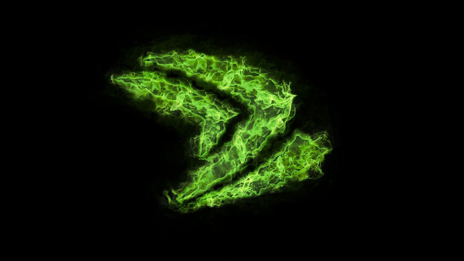 Logo Nvidia green flame wallpapers and images – wallpapers