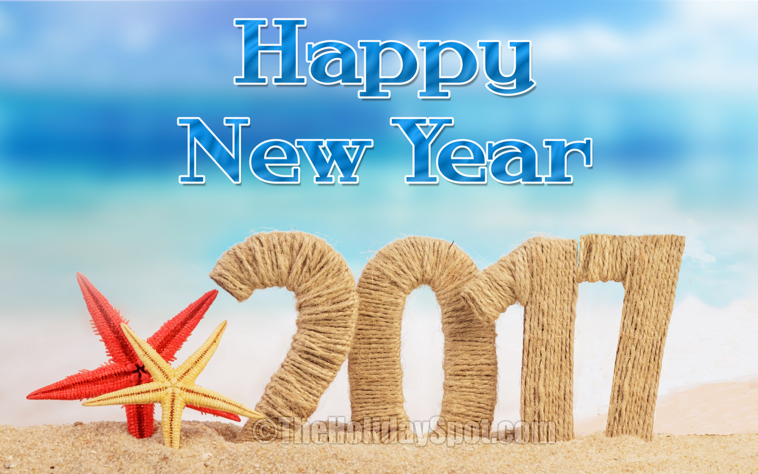 New Year Wallpaper – Happy New Year with rope