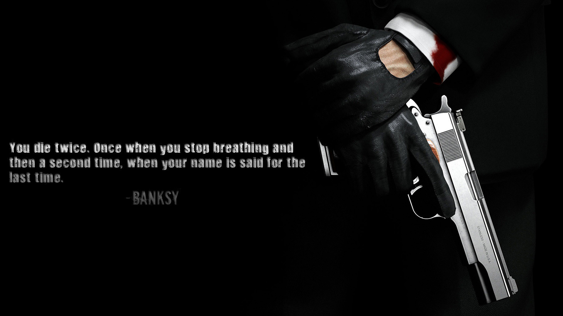 Banksy quote HD Wallpaper 1920×1080