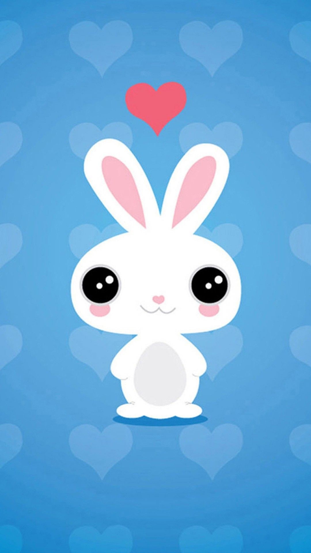White cute aesthetic cartoon bunny wallpaper for iPhone and Android  Bunny  wallpaper Rabbit wallpaper Cute anime wallpaper