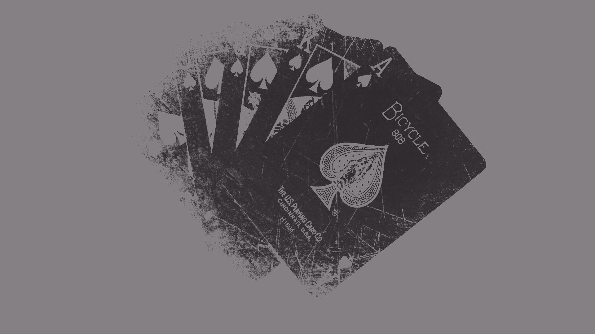 Black Grunge Playing Cards HD Wallpaper Background Free Download