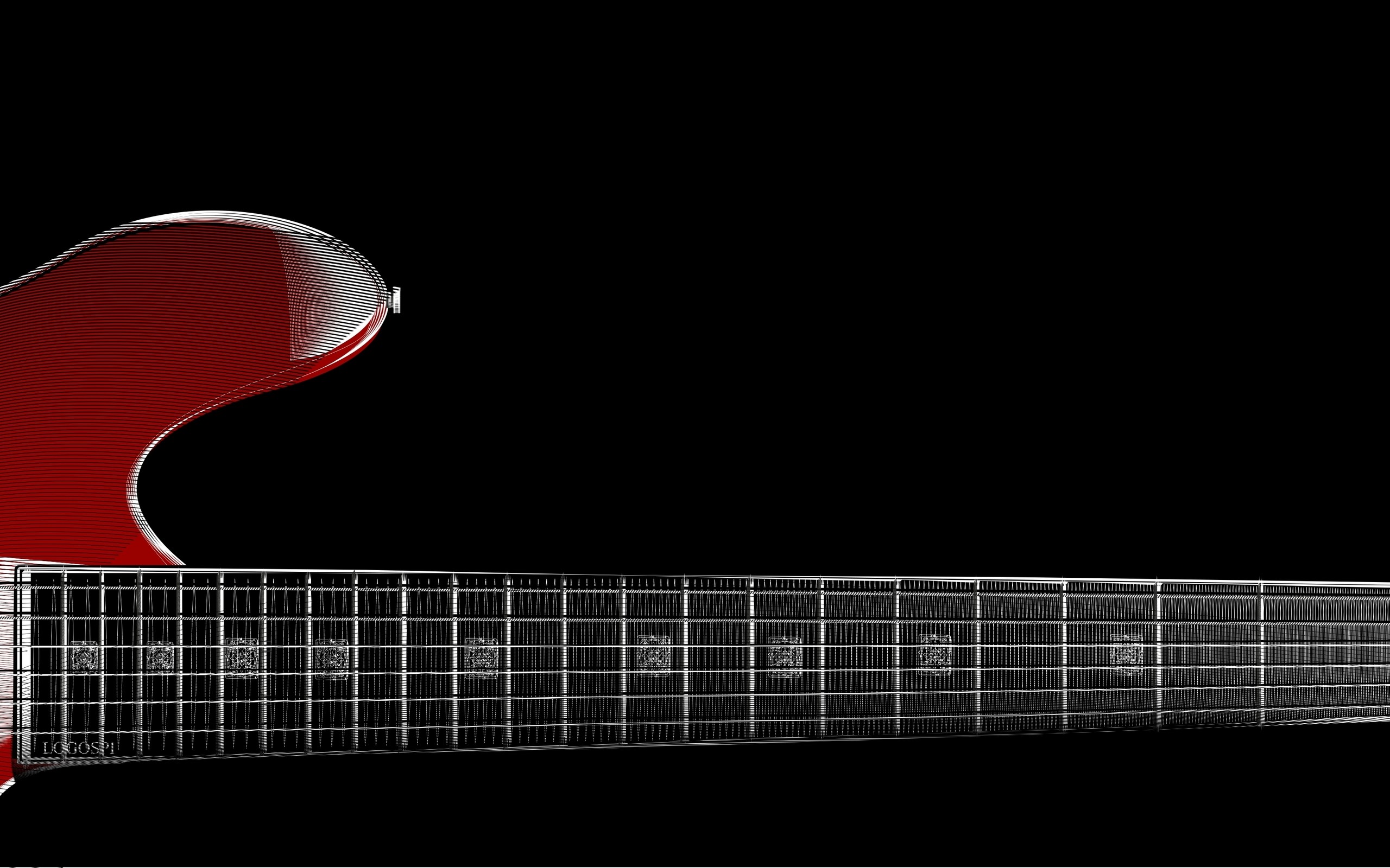 2560×1440 zoom red guitar