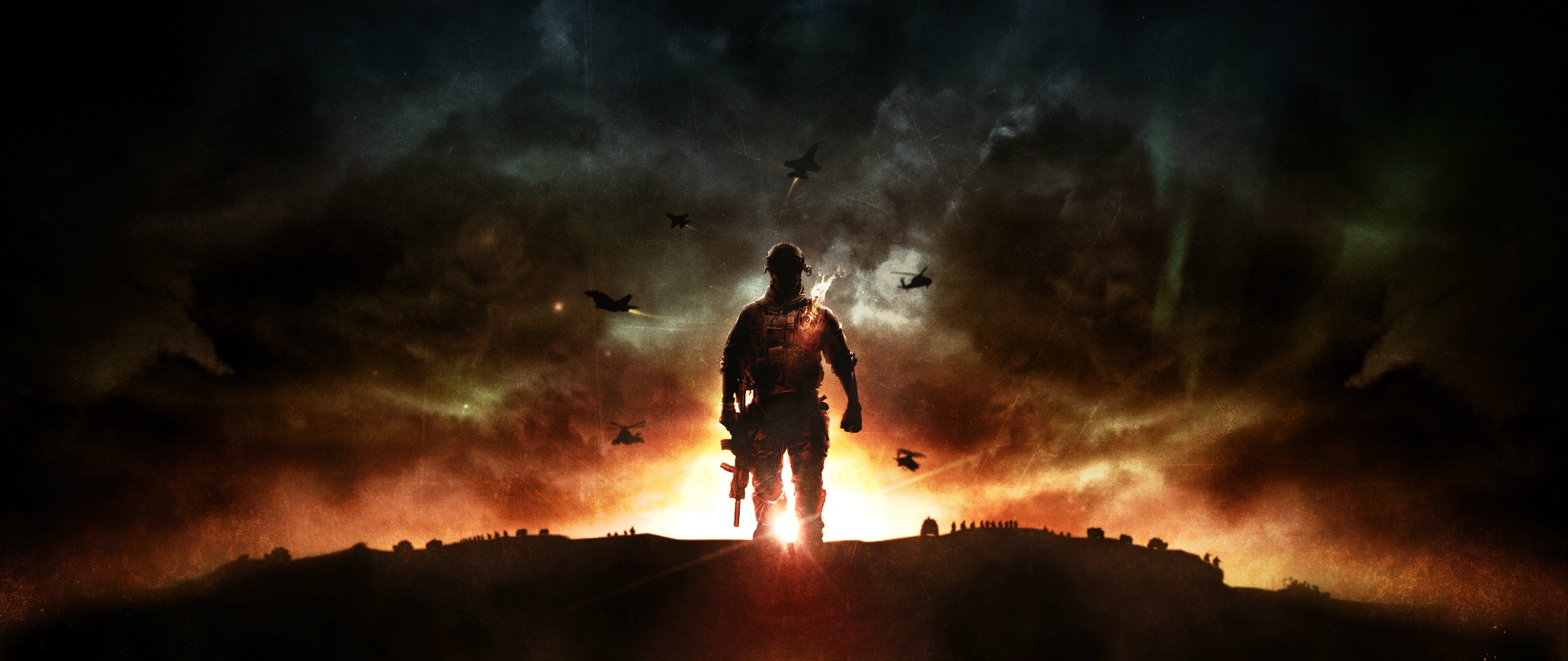 Preview wallpaper battlefield 4, game, explosion, ea digital illusions ce 2560×1080