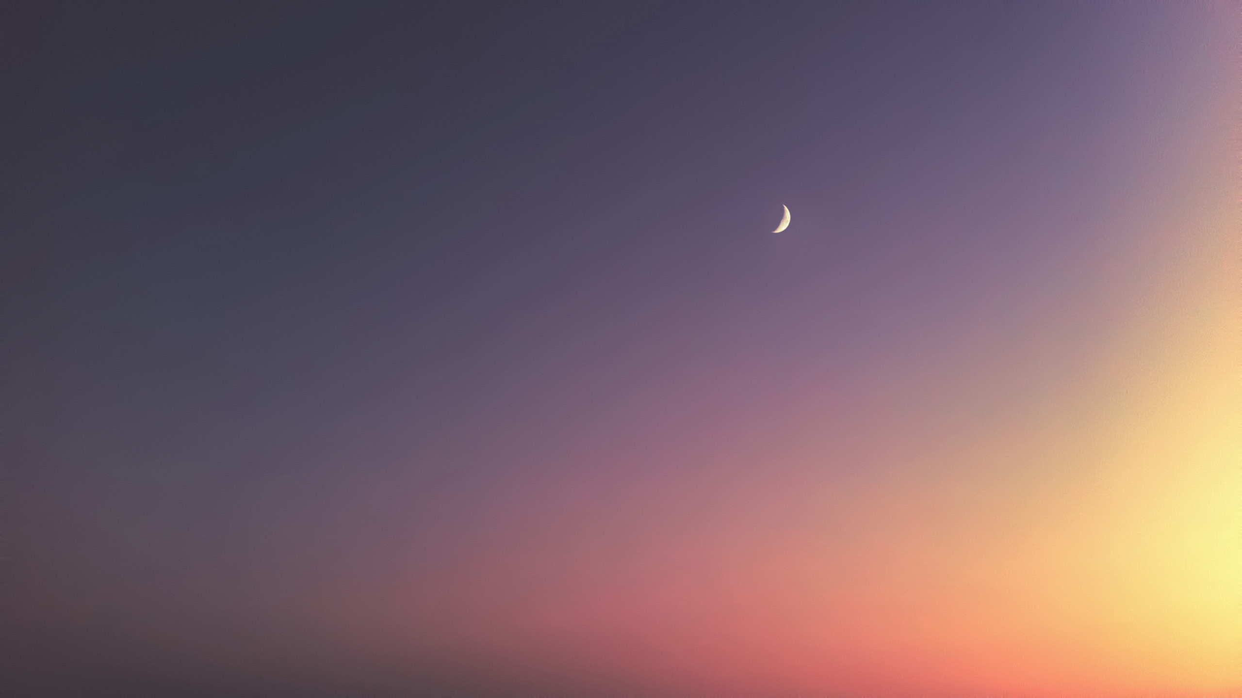 Moon at sunset