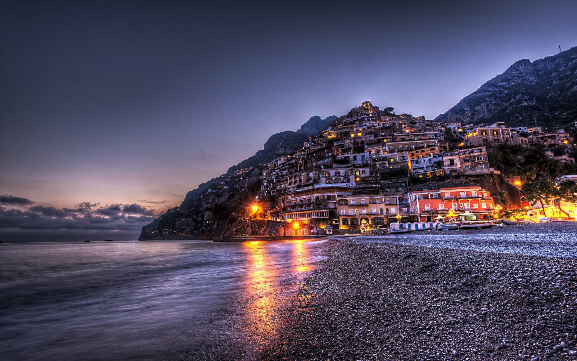 Stunning Beach of Positano, Italy HD Wallpaper. Download