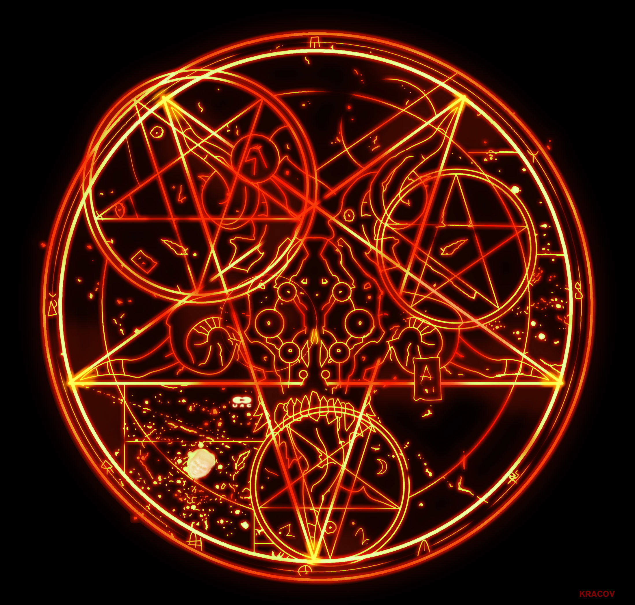 Doom 3 Pentagram HD by Kracov
