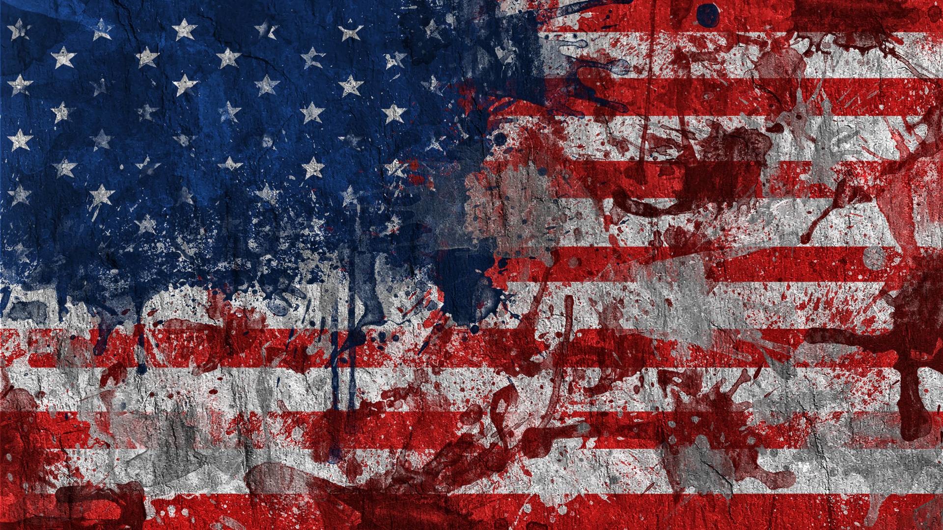 Dirty Painting American Flag Exclusive HD Wallpapers