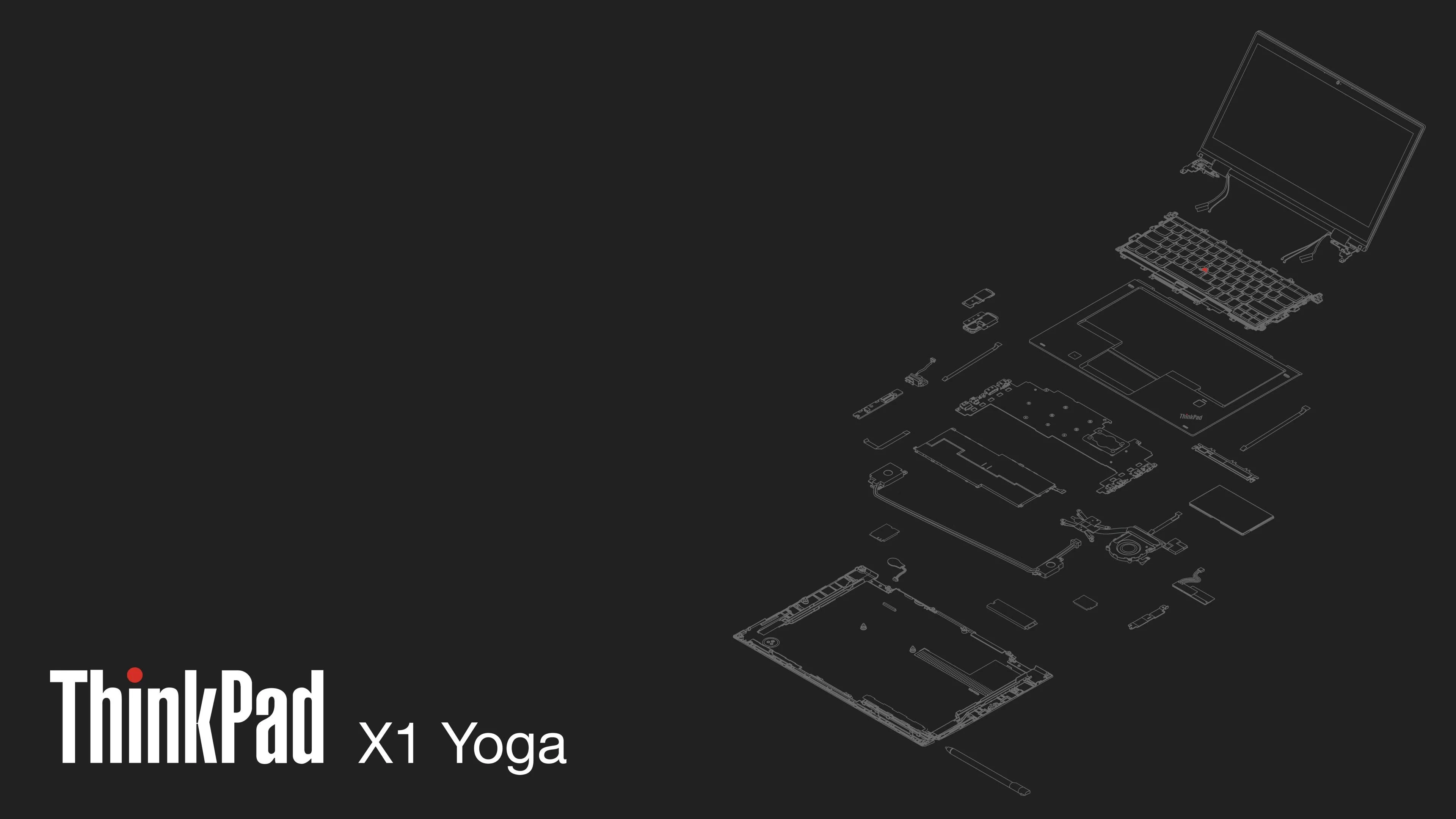 Thinkpad X1 Yoga – Exploded Wallpaper …