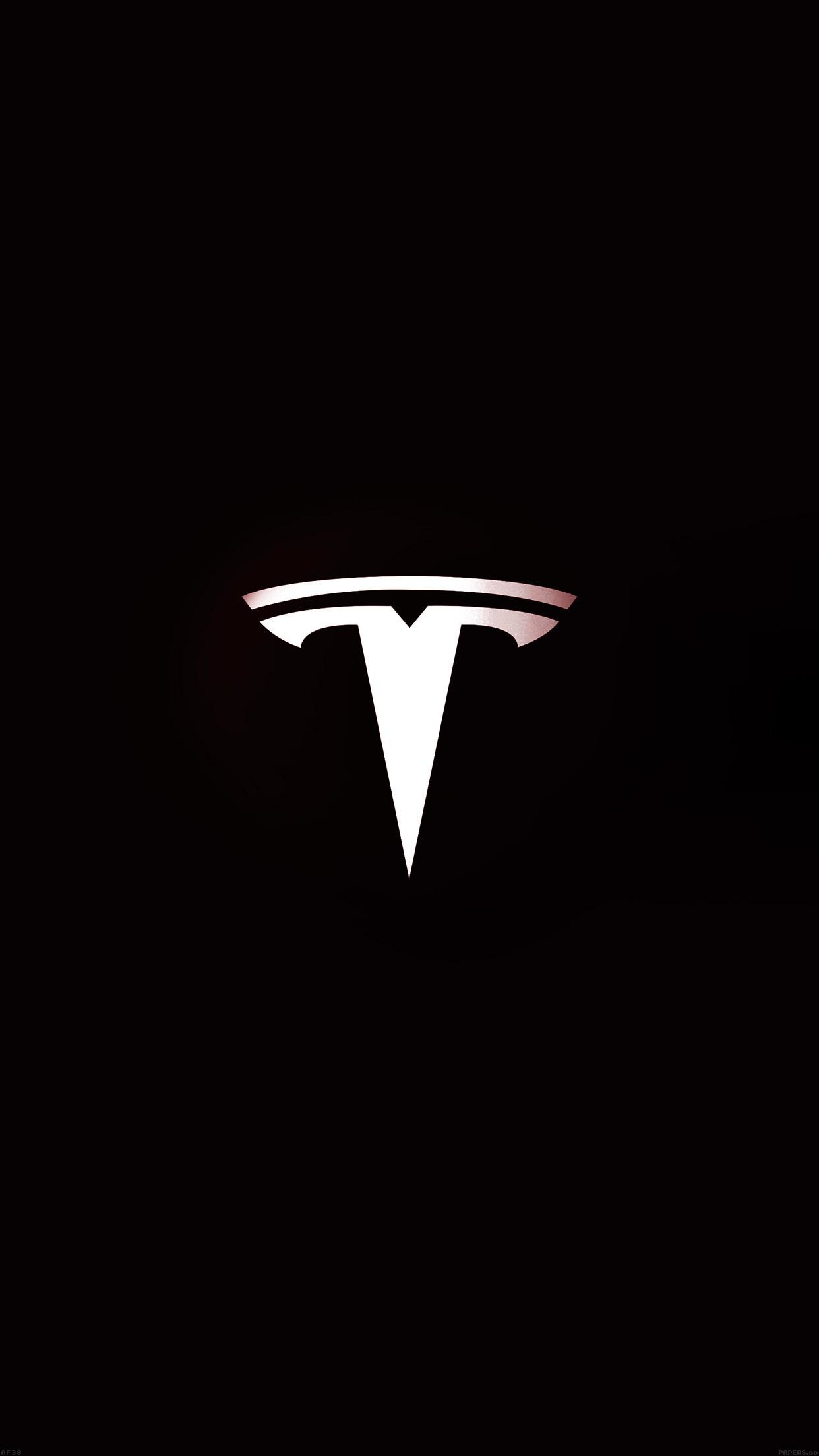 Tesla Motors Logo Dark Iphone 6 Plus Hd Wallpaper