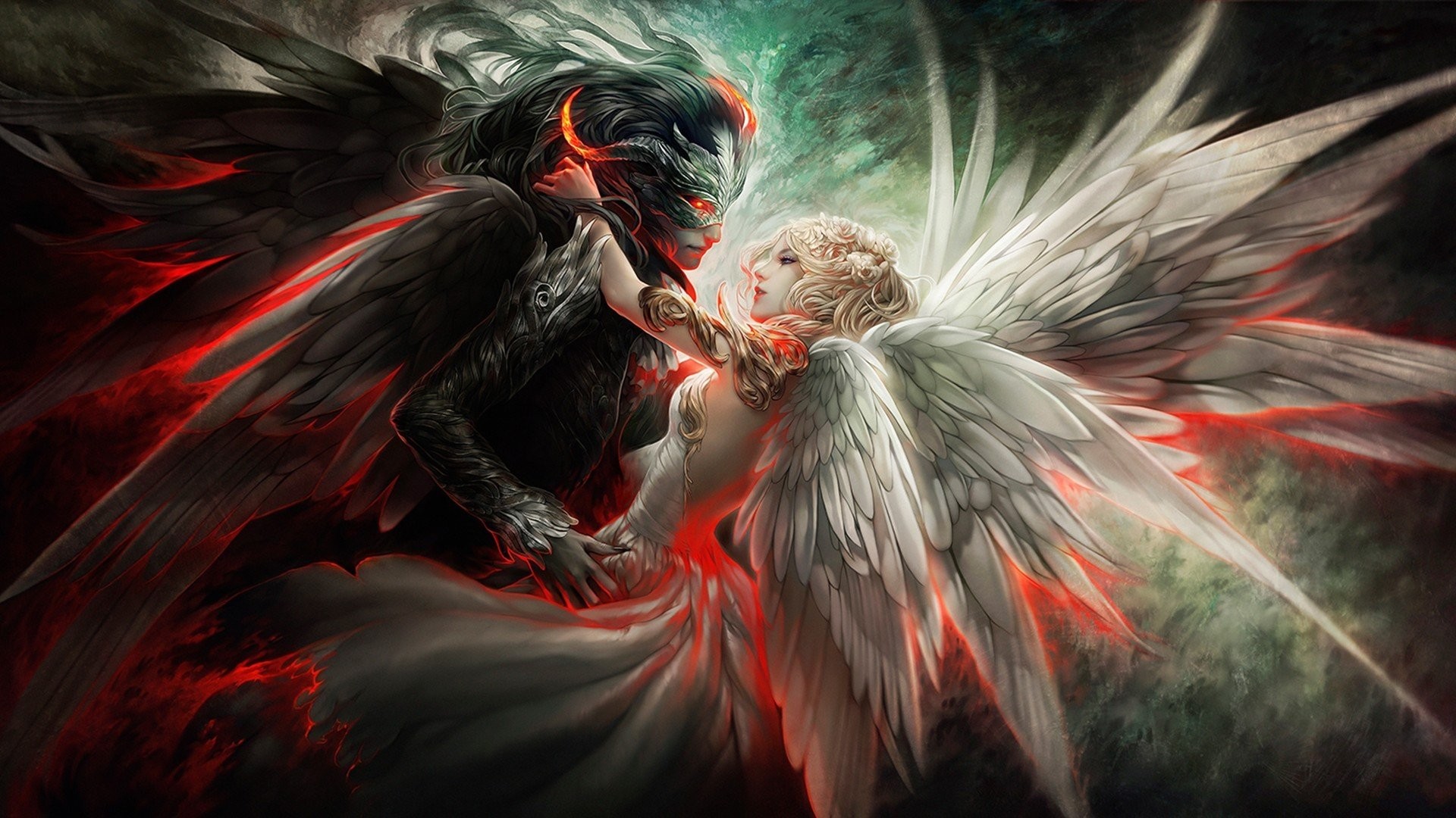 Collection of Angel Devil Wallpaper on HDWallpapers 19201080