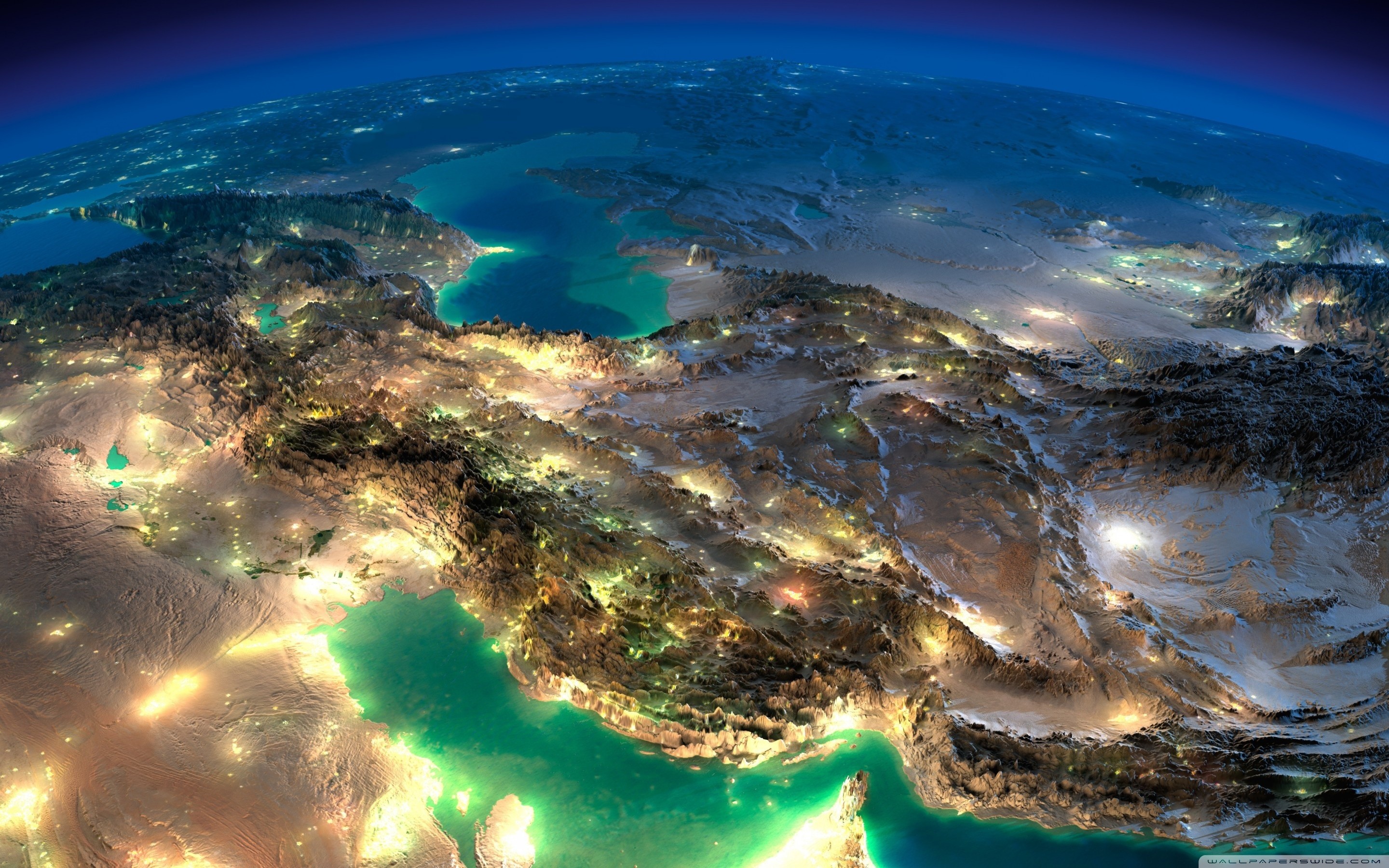 Very Nice Satellite Images Of Iran HD Wide Wallpaper for Widescreen
