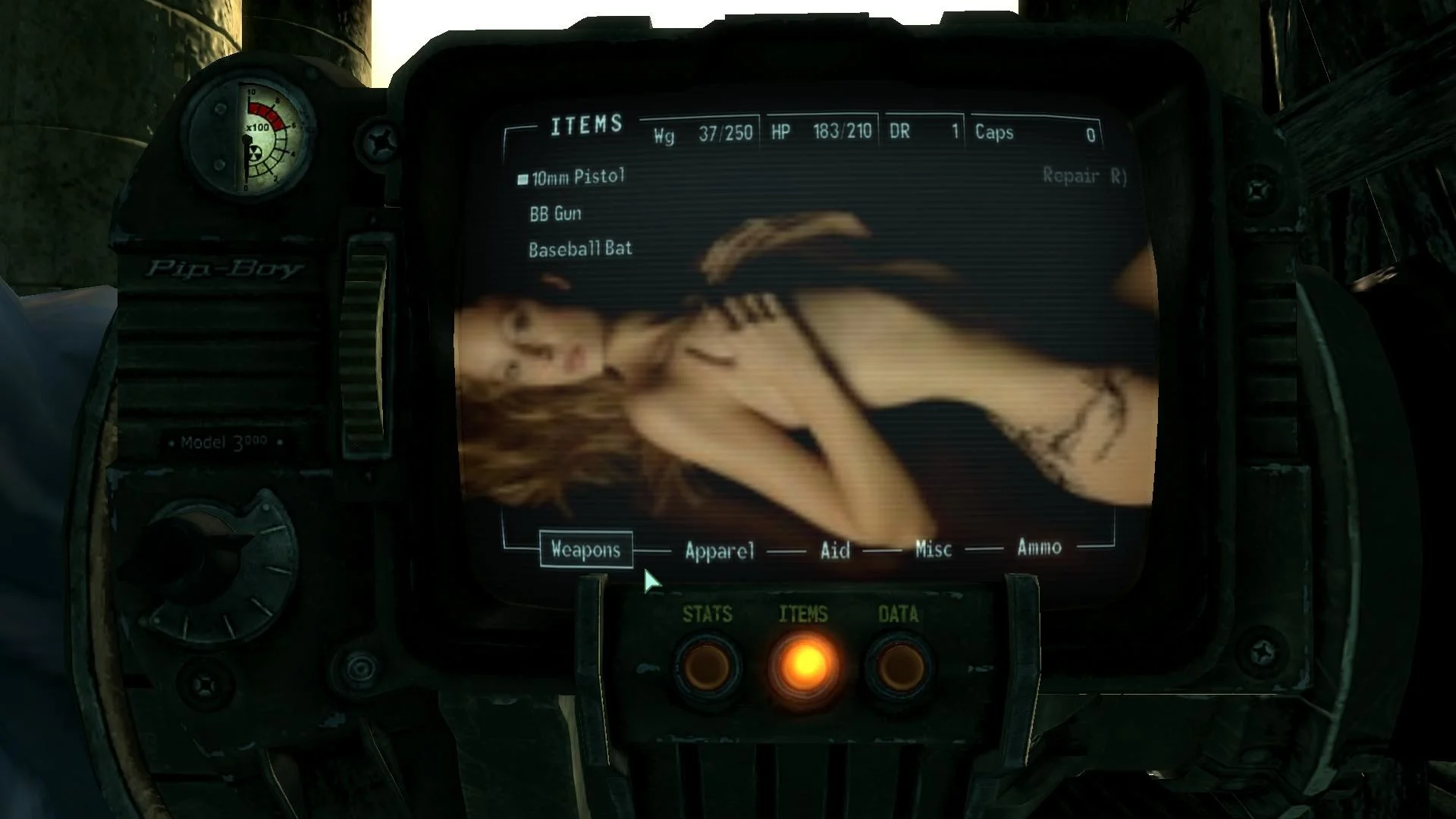 Rachel Nichols Pipboy backround pic at Fallout3 Nexus – mods and community