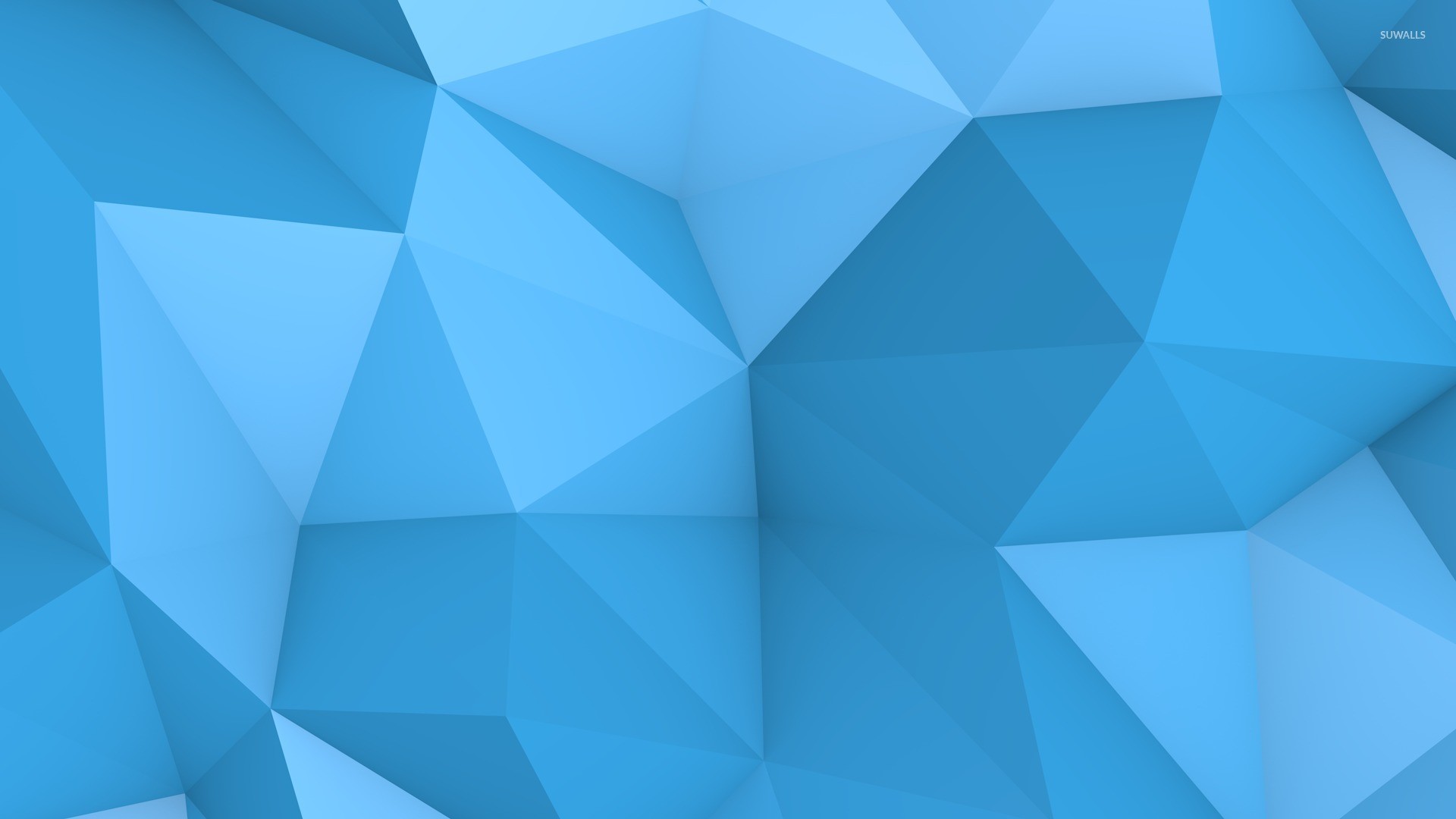 Blue polygon wallpaper