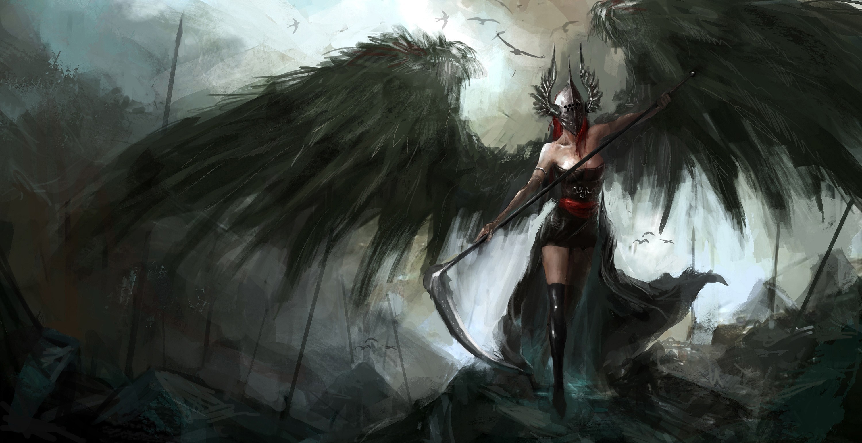 Fantasy – Angel Warrior Wallpaper