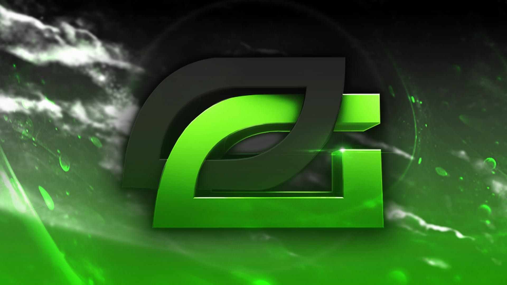 Optic gaming green wall full hd wallpaper