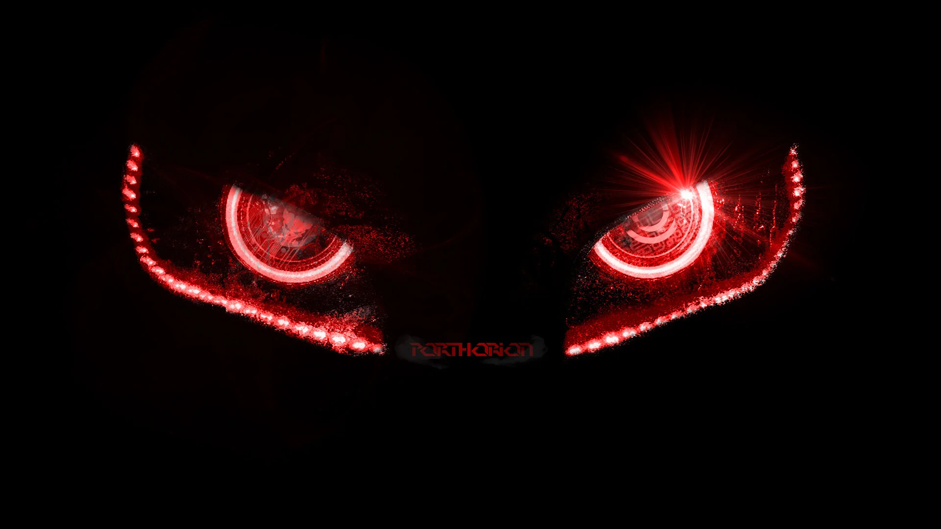 Badass Evil Robotic Eyes – without lines by porthorion