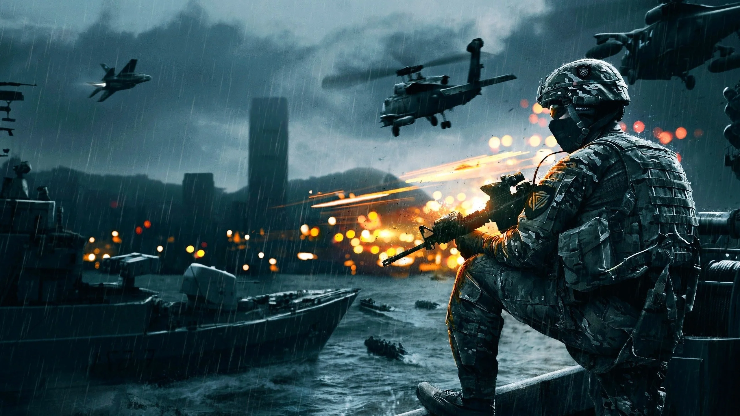 Preview wallpaper battlefield 4, game, ea digital illusions ce 2560×1440