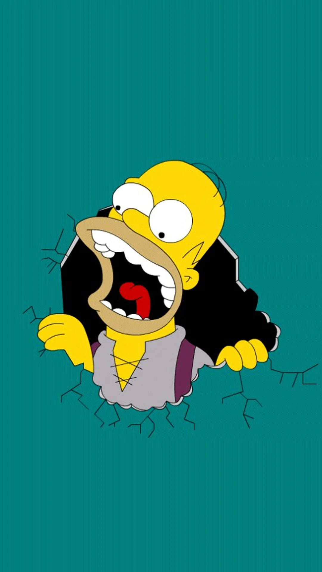 Funny Homer Simpson HD Wallpaper iPhone 6 plus