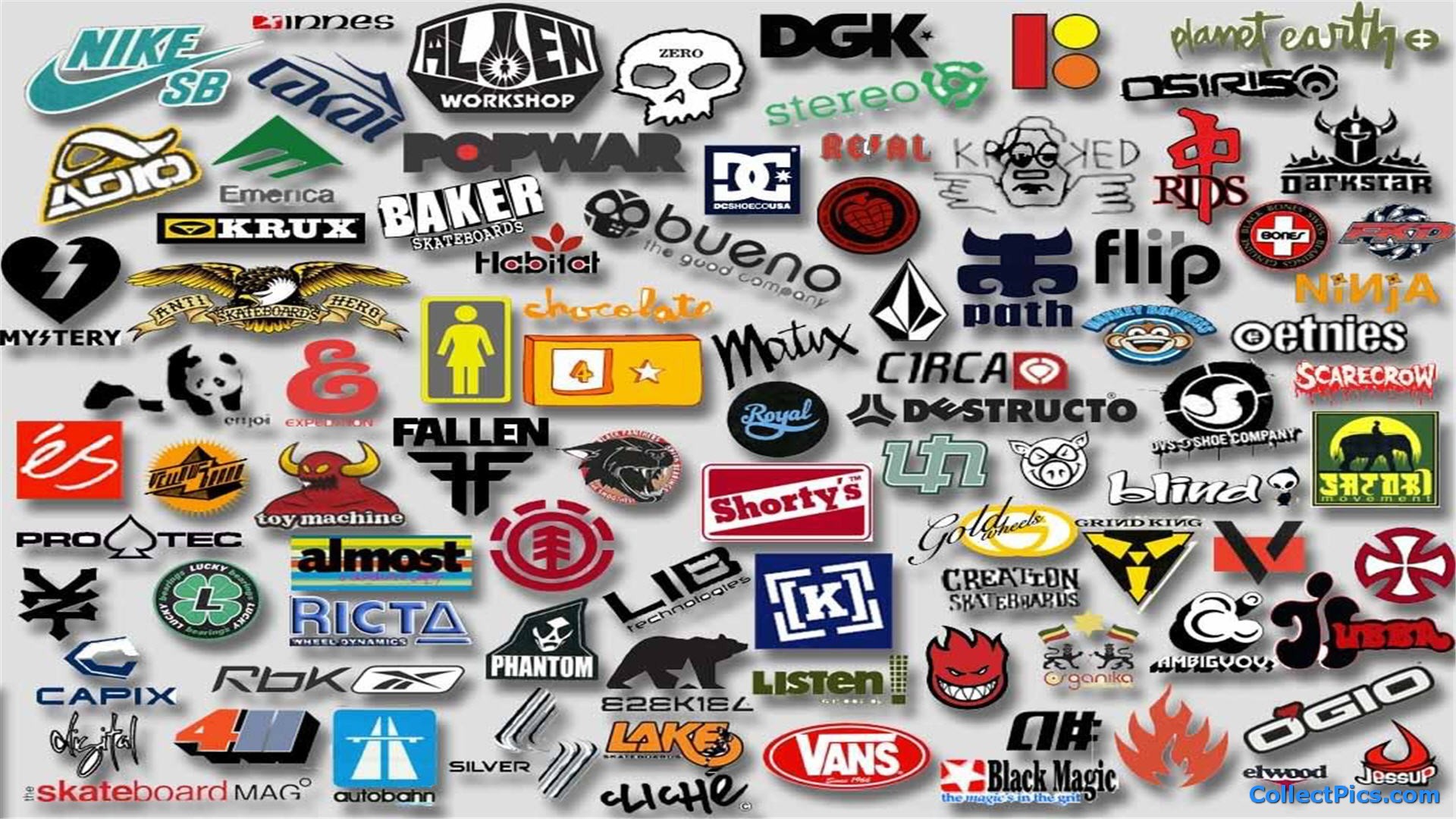 Skateboard Logos Wallpaper HD #4993