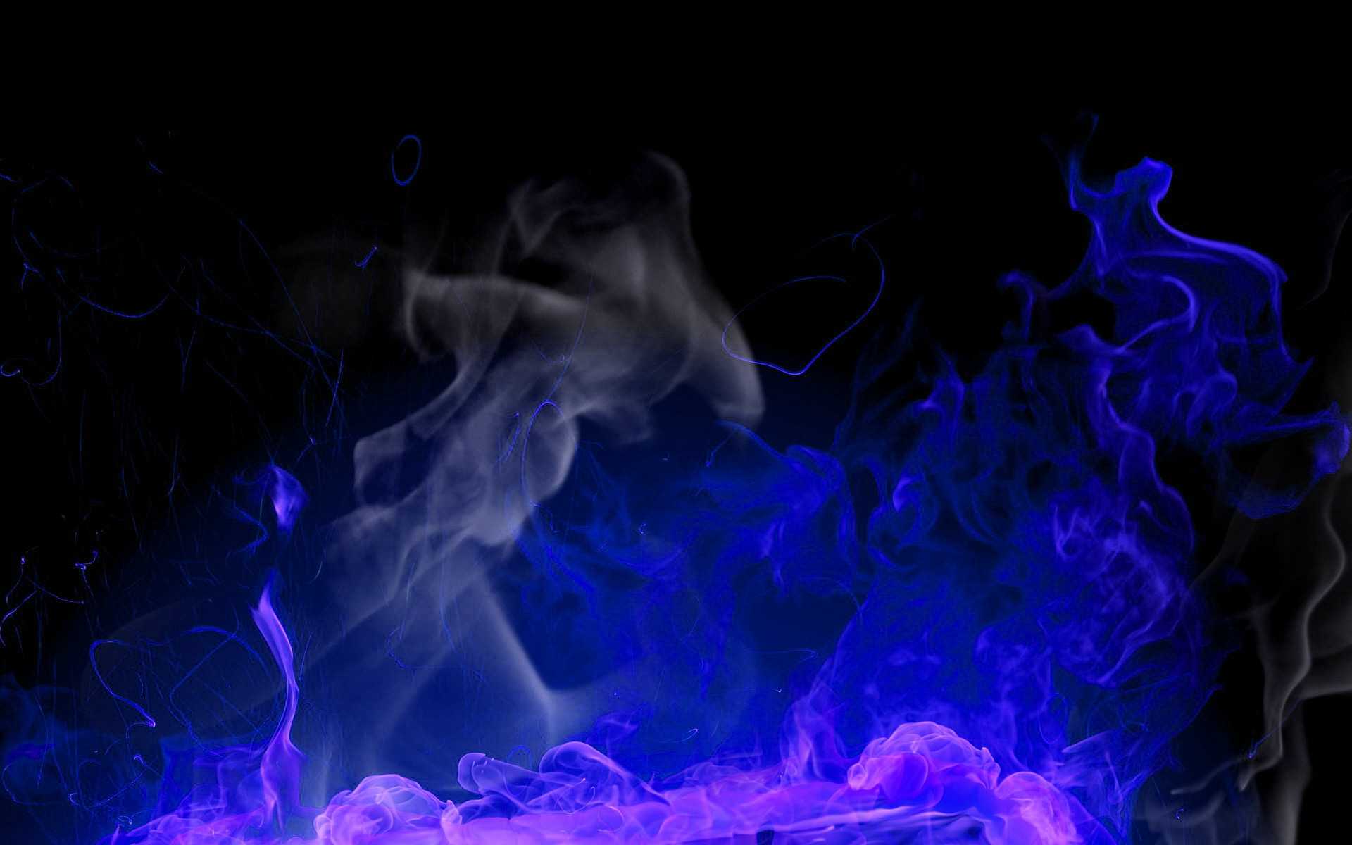 Blue smoke wallpaper posted – photo