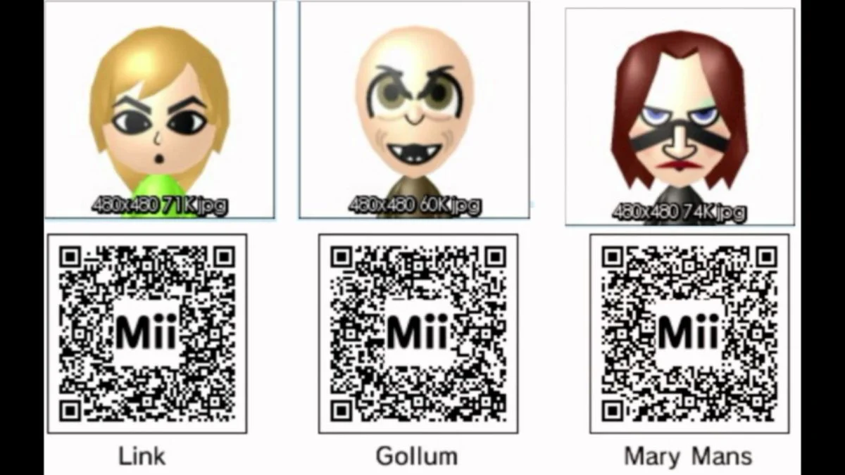 Mii QR Codes for 3DS Download all these Miis by simply Scanning – YouTube