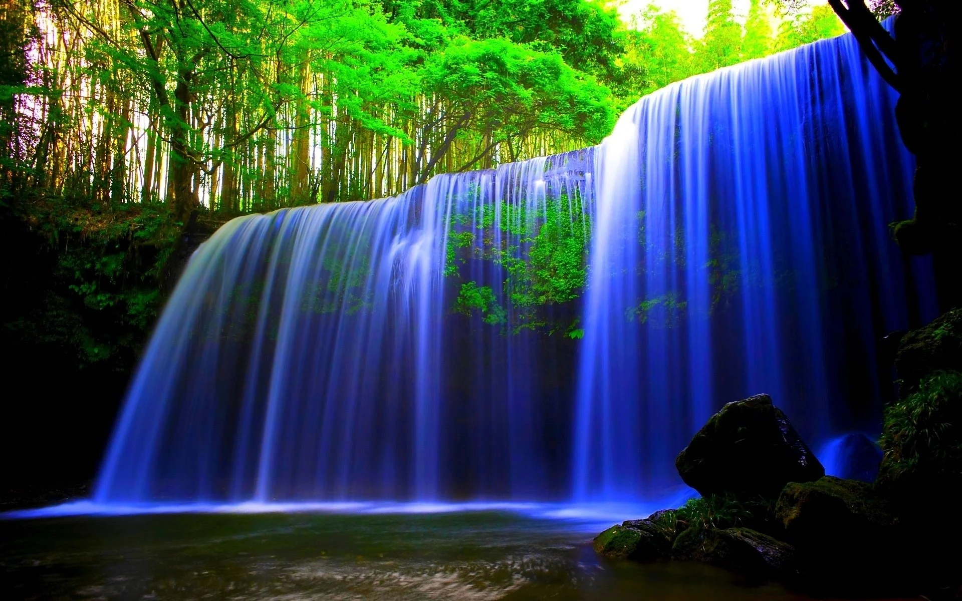 Живые 3д экран. Красивые водопады. Живая природа водопады. Красивая природа водопад. Живые водопады.
