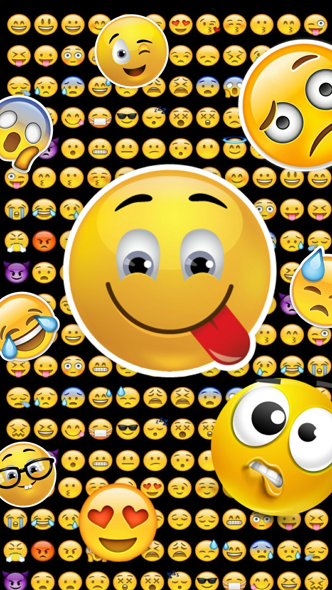 Beautiful multicolored smile emoji background pattern - stock vector  5329285 | Crushpixel